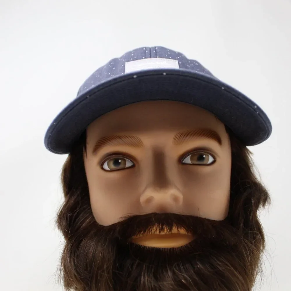 Travis Mathew Trucker Hat Mens Snapback‎ Blue w/White Specks Mesh Back Golf Cap